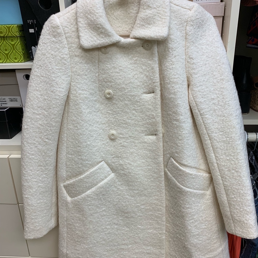 Ivory pea coat